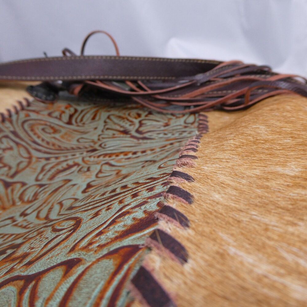 Myra Bag NWT Beautiful Handcrafted "Ferric” Fur & Emboss-Leather Handbag - Picture 9 of 14